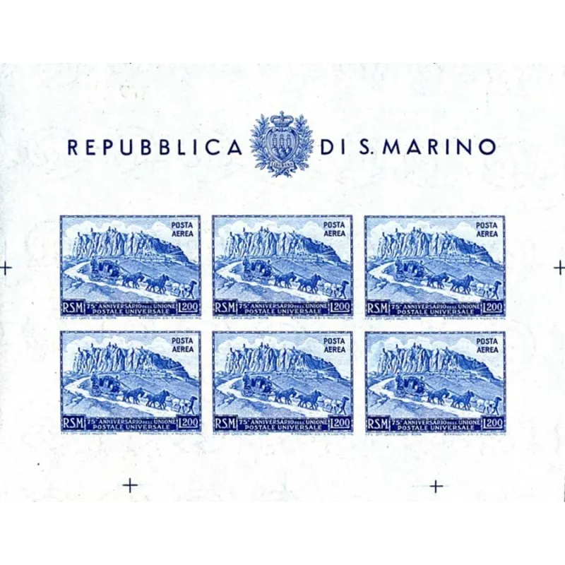 75º anniversario dell'unione generale delle poste 75º anniversario dell'unione generale delle poste