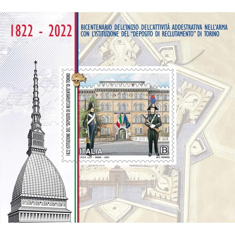 200th anniversary of the training activity in the Arma with the establishment of the "recruitment depot" in Turin