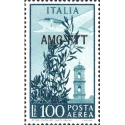 Democratic, overprint on single line