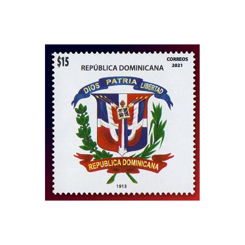 Evolution of the Dominican coat of arms 1913