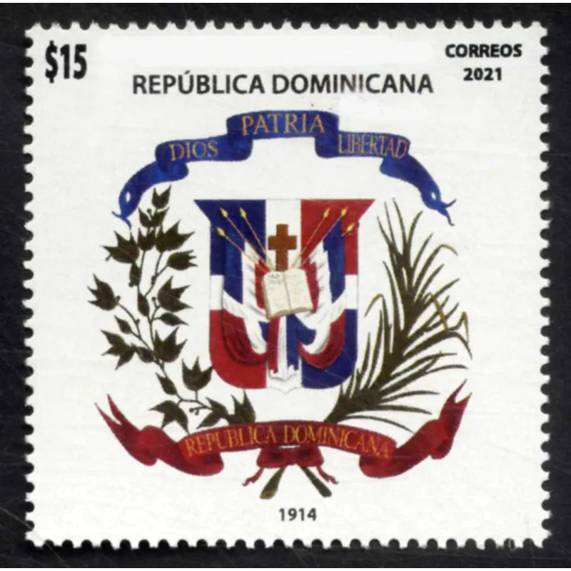 Evolution of the Dominican coat of arms 1914