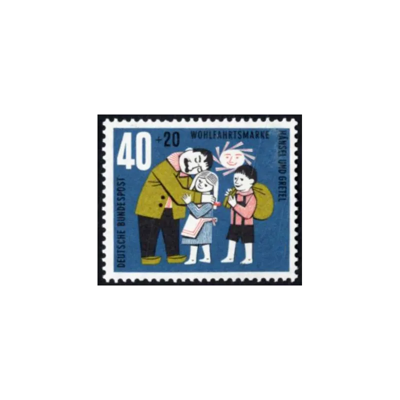 Escena del cuento de hadas Hänsel y Gretel