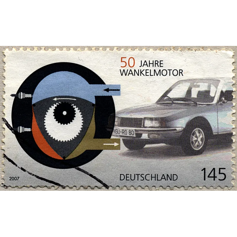 Timbres - Allemagne fédérale - 50e anniversaire du moteur rotatif Wankel Timbres - Allemagne fédérale - 50e anniversaire du moteur rotatif Wankel